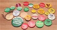 Political & Rodeo Vintage Pinback Buttons (26)