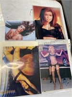 Three 8 x 10 one 5 x 7 autographed picture of