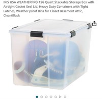 IRIS USA WEATHERPRO Stackable Storage Box