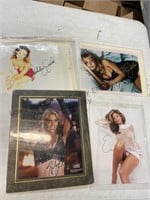 Collection of 8 x 10 autographed photos with COA