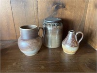 3 pc pottery set