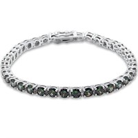 Round Cut 14.50ct Rainbow Topaz Tennis Bracelet