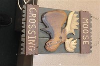 Mouse Crossing Wood Sign