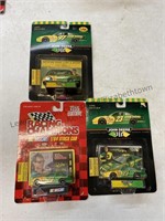 4 John Deere NASCAR collector cars photos