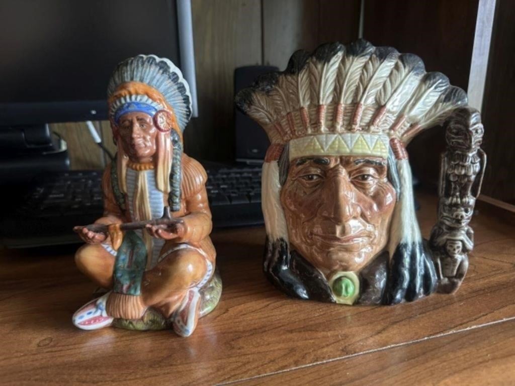 2 Royal Doulton Indians