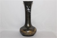 A Japanese Mixed Metal Vase