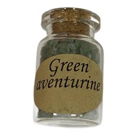 Natural Green Aventurine Mixed Chips Bottle