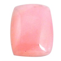 Natural Rectangular 33.10ct Pink Opal Cabochon