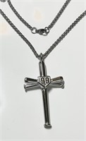 Baseball Bat Cross #99 Necklace