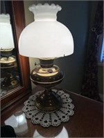 Brass colored lamp