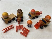 Vintage Mattel Put Put Vehicle & Figures Toy Lot