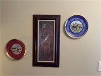 Vintage Horse & Deer plates and Ruane Manning