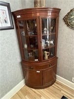 Drexel Curved Front Corner Cabinet