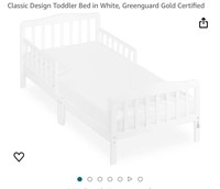 Classic Design Toddler Bed in White