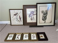 Various sizes: Prints in Frames (8)