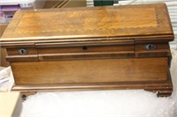 Vintage Inlay Cedar Sewing Box