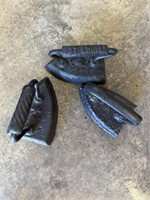 3 pc antique cast irons