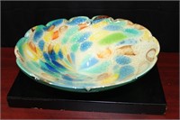 A Vintage Artglass Bowl