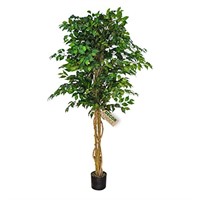 EPESTOEC 6.2FT Artificial Ficus Silk Tree