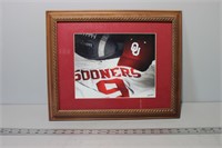 Framed 16"x13" OU D Wells Picture