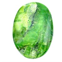 Natural Oval 17.05ct Swiss Opal Green Cabochon