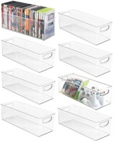 mDesign Plastic Video Game and DVD Storage
