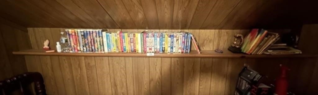 VHS Movies, Books Bookends and Miscellaneous