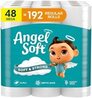 Angel Soft Toilet Paper, 48 Mega Rolls = 192