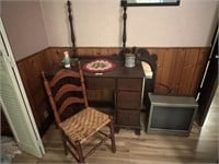 Antique Dresser, Chair and Miscellaneous