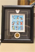 Disney Stamp and Coin Set