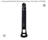 Honeywell QuietSet Whole Room Tower Fan-Black