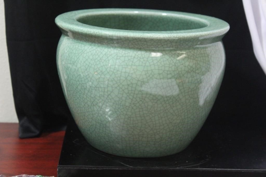 A Chinese Celadon Plant Pot