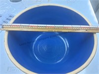 Stoneware Bowl blue in color no chips found