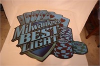 Milwaukee's Best Light Poker Sign
