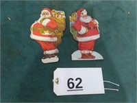 Paper Advertising Santas