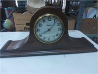 Vintage Ingram mantle clock appears to be running