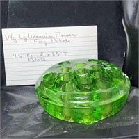 Vtg Large uranium flower frog