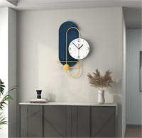 Large Wall Clock for Living Room Decor Silent Blac