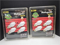 2 New Packs  60 Watt Halogena Light Bulbs