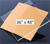 (36x48)Inches Clear Cast Acrylic Plexiglass