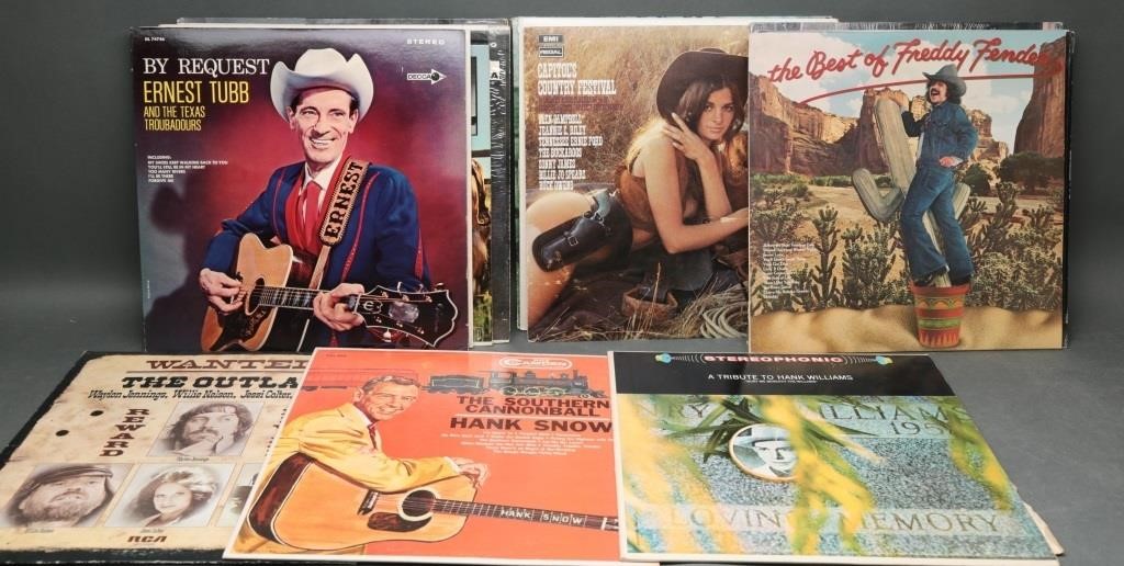 Vtg Country & Western LP Records (16)