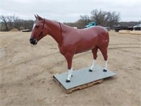 Life size fiberglass horse