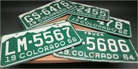 Vintage Colorado License Plates (8)