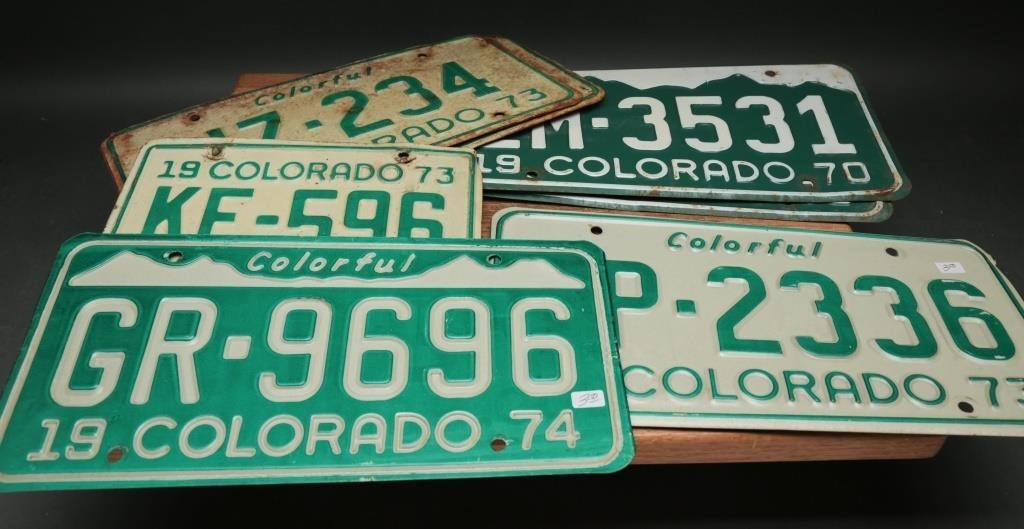 Vintage Colorado License Plates (7)