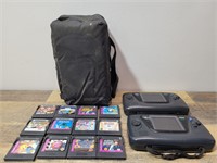 Sega Gaming System with Games & Case