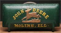 Vintage John Deere Cast Iron Tool Box Cover