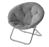 Urban Faux Fur Saucer Chair ( Light Use) Grey