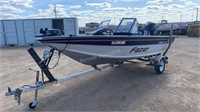 1989 Smoker Craft 17' Fazer Aluminum Fishing Boat