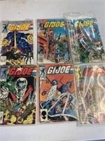 6 marvel G.I. Joe comic books