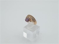 14K Yellow Gold Diamond & Iolite ? Ring